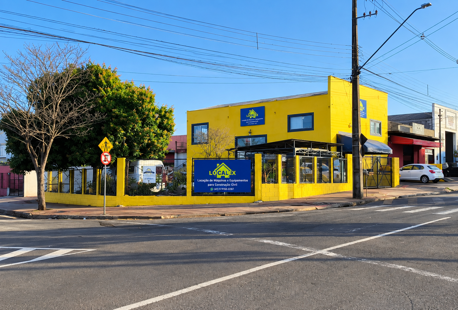 Fachada da Localex Locadora de Equipamentos em Londrina