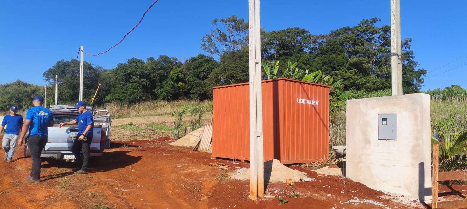 Abrigo para Obras no canteiro